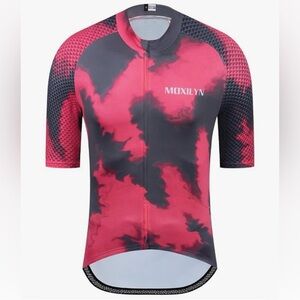 Men's Pink & Gray Cycling Jersey